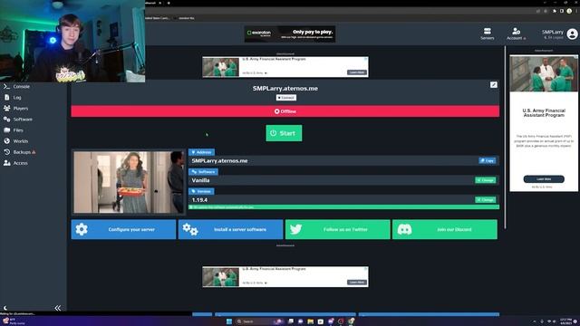 How To Let Other People Start Your Aternos Minecraft Server смотреть онлайн