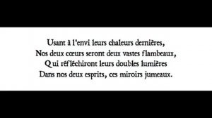 Lecture de "La mort des amants", sonnet CXXI des "Fleurs du mal" de Baudelaire