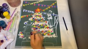 Новогодний рисунок для детей