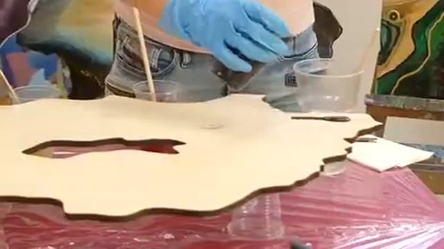 Как сделать срез камня из эпоксидной смолы. Мастер класс Жеода. Resin art geode master class