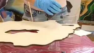 Как сделать срез камня из эпоксидной смолы. Мастер класс Жеода. Resin art geode master class