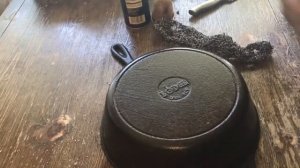 How to restore, and season a rusty cast iron skillet.