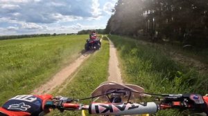 Покатушка на питбайке + Стант