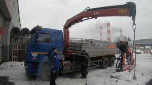 Сделали техобслуживание ТО-50 на новой КМУ Amco Veba 810 и проверили грузоподъёмность