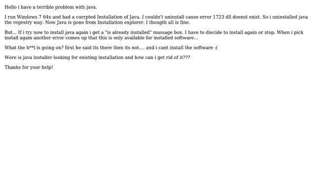 Java Runtime Envoriment intallation problem смотреть онлайн