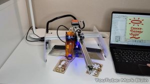 Обзор лазерного ЧПУ гравера Aufero Laser 1 5500мВт с AliExpress (CNC Laser Engraver DIY 5500 mW)