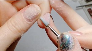 Маникюр самой себе. Обучающее видео. Комбинированный Маникюр. Корундовый цилиндр и фреза пламя.
