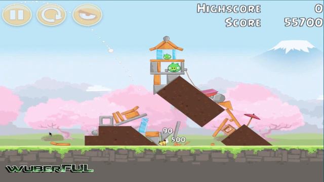 Cherry Blossom - Level 02 ~ 3 Star Tutorial [Angry Birds Seasons] смотреть онлайн