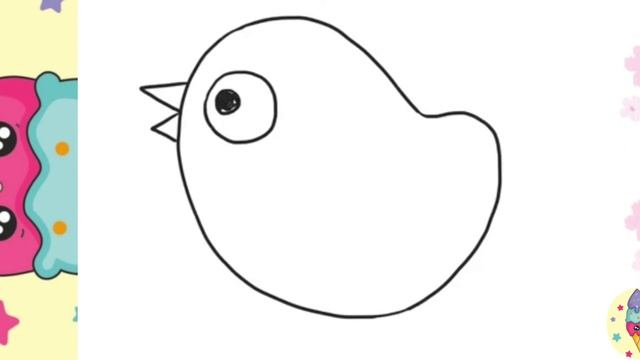 easy drawing: chick / for babies / легкое рисования: цыпленка / для деток смотреть онлайн