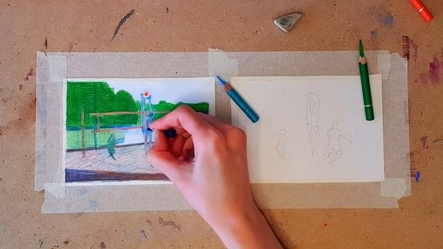 ЦВЕТНЫЕ КАРАНДАШИ. НАСЫЩЕННОСТЬ ЦВЕТА. ЦВЕТОВАЯ ТЕОРИЯ