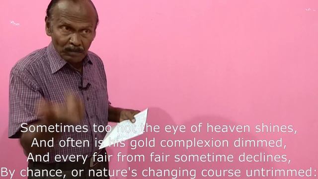 Sonnet 18 / Shakespeare/ in Tamil / Bharath Academy смотреть онлайн