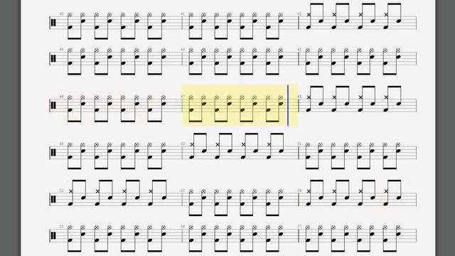 Metallica Last Caress Drum tablature смотреть онлайн