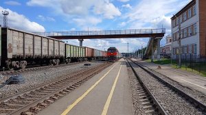 Станция Сосногорск ,Коми Республика,12.08.2024 знакомимся с ж/д вокзалом , поезд Усинск-Сыктывкар .