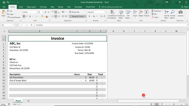 How to Create a Template in Microsoft Excel - Tutorial