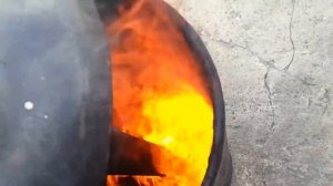 Печь на отработке из пропанового балона