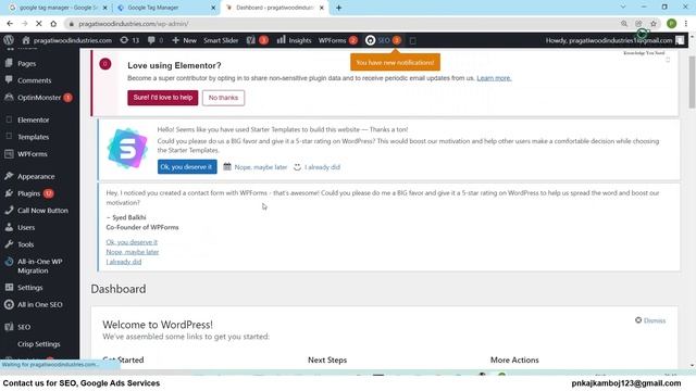 How To Add Google Tag Manager Code in WordPress  #googletagmanager