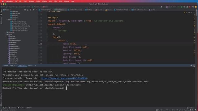 #15 Laravel + VueJS. SPA. Аналог Trello. Редактирование тасков.