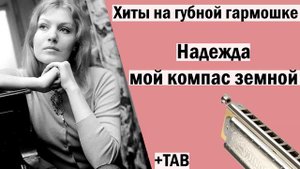 Надежда - мой компас земной│Хиты на губной гармошке│Анна Герман│TAB