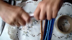 Спиральки из атласных лент. Варка и запекание