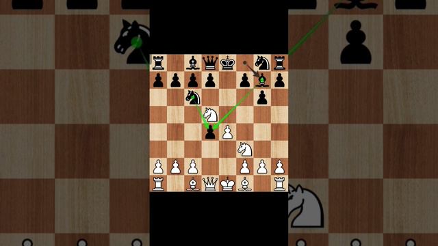 Three Knight | Steinitz Rosenthal Variation #checkmate #chesstrap