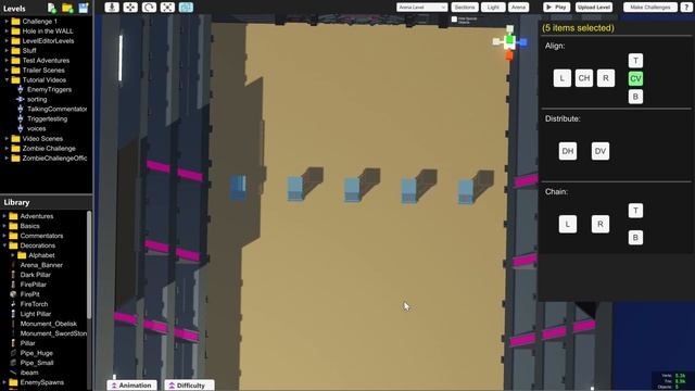 How to line up objects - Clone Drone Level Editor Tutorial