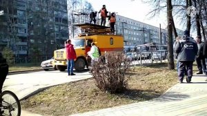 Обрыв контактной сети троллейбуса