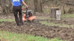 Мотокультиватор Husqvarna TF 338 отлично справился с целиной ✒ farming land plowing