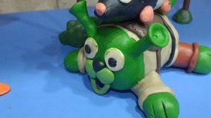 Шрек из пластилина