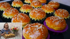 Пирожки (булочки) с картошкой и грибами ВЫПЕЧКА КАК ПУХ!!! ПОКОРЯЕТ ВСЕХ!!!