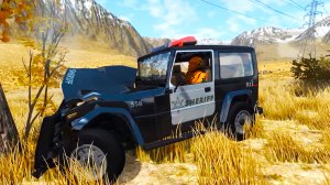 Beamng drive - полицейская погоня 2 | HITGAMEZ