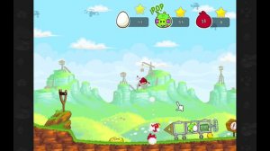 Angry Birds red's mighty feathers egg defender level 14 three stars