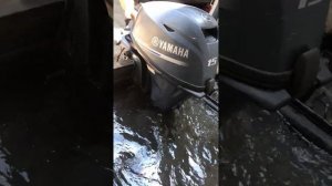 РАБОТА ЛОДОЧНОГО МОТОРА YAMAHA F 15