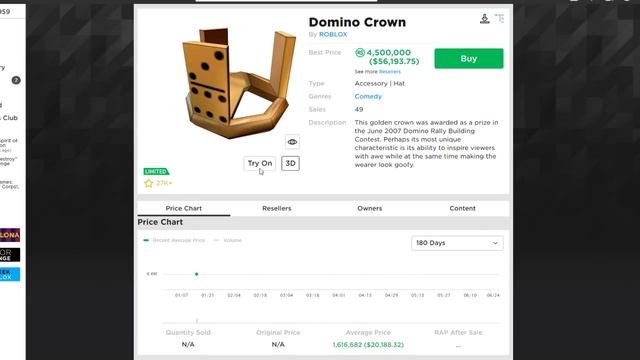 NEW ROBLOX DOMINO CROWN LEAKED смотреть онлайн