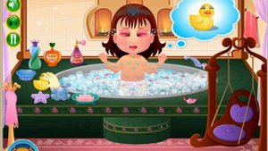 Baby Princess Royal Bath Games-Baby Games-Hair Games