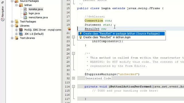 Tutorial Sistem Login Java NetBeans menggunakan data base MYSQL смотреть онлайн