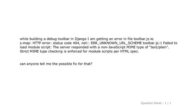 Django : Failed to load module script: The server responded with a non-JavaScript MIME type of "tex смотреть онлайн