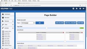 dolphin tutorial how to add a php block in pagebuilder