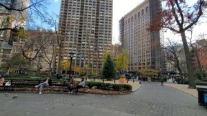 Madison Square Park and Flatiron Building - New York City 2020 [4K]