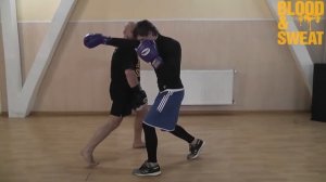 Бокс.Уклон от атаки.Забегание за противника.