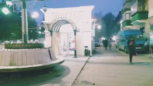 Туризм в России .Прогулка по новогоднему центру города Курск.