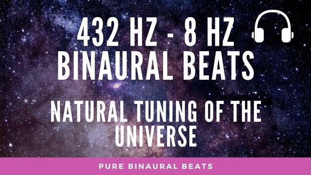 8 Hz Theta Wave With 432 Hz Carrier Frequency | Theta Binaural Beats