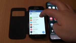 Telegram Incoming & Outgoing call at the Same Time  Samsung Galaxy A30s +S4 mini black cover