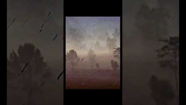 Звук природы. Дождь в поле с грозой для сна