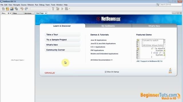 Beginner HTML tutorial # 1 - Free HTML editor ( Introduction to Netbeans 7 )