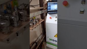 WOOD TEC HP2030 в деле.Фрезеровка стеновых панелей на шпоне