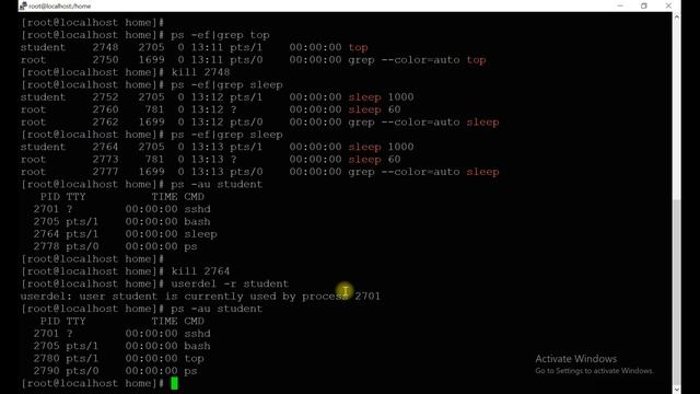 (Module 18) Linux System process ll User Related Process ll Kill Process ll FG and BG Process