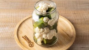 Цветная капуста маринованная с огурцами на зиму