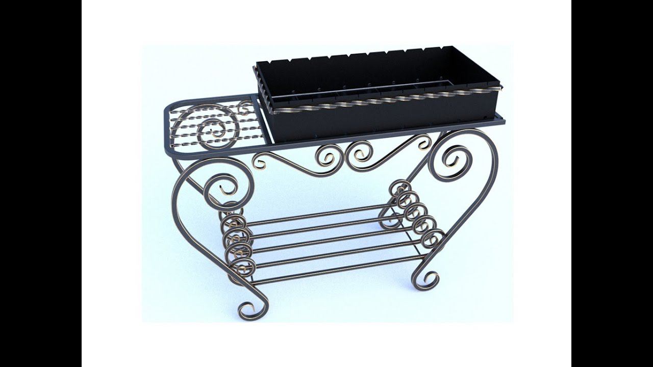 Подставка для мангала. Комплект для сборки под любой размер смотреть онлайн
