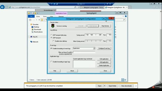 Rsyslog - How To Send Windows Event Logs to a Syslog Server and Loganalyzer using Syslog Agent
