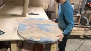 Подготовка столешницы к полировке смолы